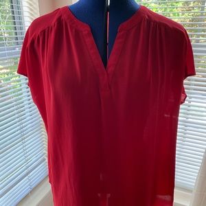 Large Banana Republic Red Blouse